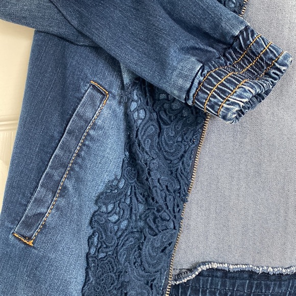 Blanco (Spanish Brand) Jean Jacket with Embroidery Detailing - Picture 2 of 4